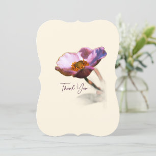 Elegant Dream Flowers – Fantasy Nature Thank You Holiday Card