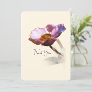 Elegant Dream Flowers – Fantasy Nature Thank You Holiday Card