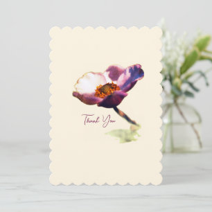 Elegant Dream Flowers – Fantasy Nature Thank You Holiday Card