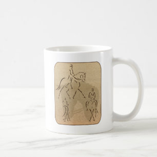 Elegant Dressage Horse Design in Brown/Tan Coffee Mug