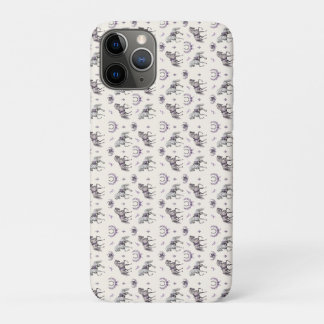 Elegant Dressage Horse & Horseshoe Watercolor iPhone 11 Pro Case