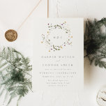 Elegant Dried Wildflower Pampas Floral Wedding Invitation<br><div class="desc">Elegant Dried Wildflower Pampas Floral Wedding invitation. This will be part of suite.</div>