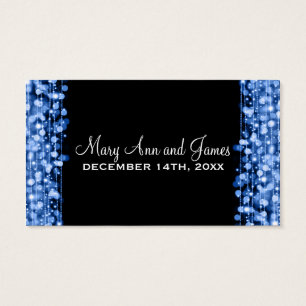 Elegant Drink Voucher Party Sparkles Blue