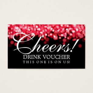 Elegant Drink Voucher Red Lights