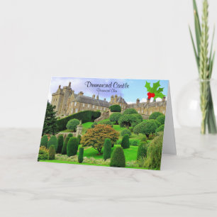 Elegant Drummond Clan's Castle Gardens Christmas H Card