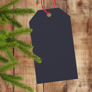Elegant Dusky Blue - Solid Gift Tags
