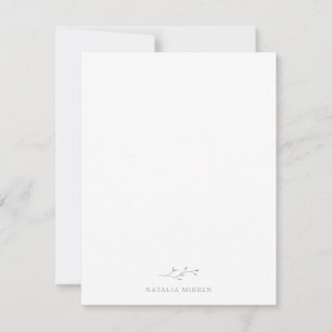 Elegant Dusty Blue Botanical Branch Card