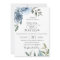 Elegant Dusty Blue Botanical Wedding