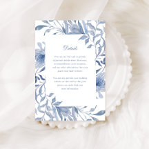 Elegant Dusty Blue Chinoiserie | Wedding Details