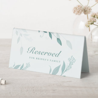 Elegant Dusty Blue Eucalyptus Teal Floral Wedding