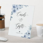 Elegant Dusty Blue Floral Cards and Gifts
