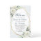 Elegant Dusty Blue Floral Wedding Ceremony Program
