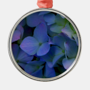 Elegant dusty blue purple floral metal tree decoration