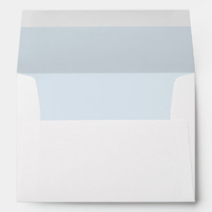 Elegant Dusty Blue Return Address Envelope
