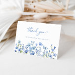 Elegant Dusty Blue Wildflower Bridal Shower Thank You Card<br><div class="desc">Embrace the beauty of gratitude and elegance with our Elegant Dusty Blue Wildflower Bridal Shower Thank You Card. As you reflect on the love and joy shared during your unforgettable bridal shower, extend your heartfelt appreciation with a touch of sophistication. Crafted with care and attention to detail, this thank you...</div>