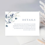 Elegant Dusty Blue Winter Foliage Wedding Details Enclosure Card<br><div class="desc">Elegant Dusty Blue Winter Foliage Wedding Details Enclosure Card.
For customisation,  please click the "customise further" link and use our design tool to edit this template. 
If you need help or matching items,  please contact me.</div>