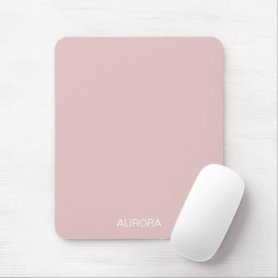 Elegant Dusty Blush Personalised Name -  Mouse Pad
