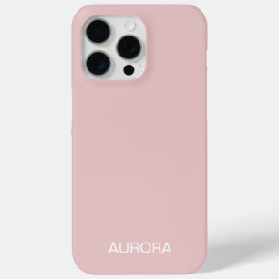 Elegant Dusty Blush Personalized Name -  iPhone 15 Pro Max Case