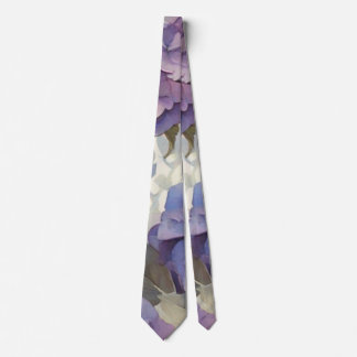Elegant dusty purple blue watercolor hydrangeas  tie