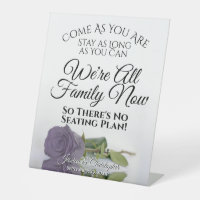 Elegant Dusty Purple Rose Open Seating Wedding