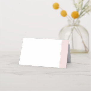 Elegant Dusty Rose Pink Stripe Wedding Place Card