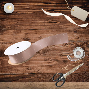 Elegant Dusty Rose Simple Flower  Satin Ribbon