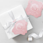 Elegant Dusty Rose Watercolor Monogram Wedding Favour Tags<br><div class="desc">Personalise your favours with a elegant thank you favour tag featuring gorgeous hand drawn monogram with couples initials and beautiful watercolor wash background in dusty rose and blush pink hues! Several shape options to choose from. Design with Thank you in modern hand written calligraphy.. Ability to personalise with your initials...</div>