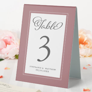 Elegant Dusty Rose Wedding Reception Chic Dinner