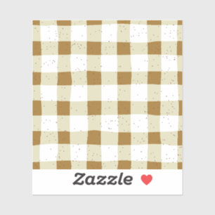Elegant earth tone brown and beige plaid Scrapbook