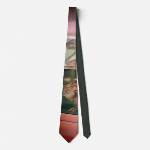 Elegant Earth-Tone Silk Necktie