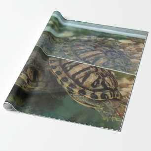 Elegant Earth-Tone Turtle Wrapping Paper