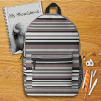 Elegant Earth Tones Brown Savannah Stripes Pattern