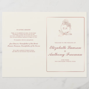 Elegant Earth Tones Floral Wedding Ceremony