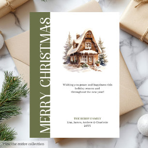 Elegant Earthy Colors Festive Greeting Card