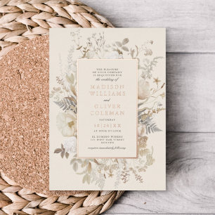 Elegant Earthy Floral Chic Cream Wedding REAL