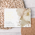 Elegant Earthy Floral Non-Photo Save The Date REAL<br><div class="desc">This gorgeous wedding save the date design features a neutral floral illustration, a classic white background, and elegant typography. This elegant design is a fabulous choice for many styles of events, from classic to boho. You can customise this design even further by adding another photo or additional text to the...</div>