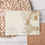 Elegant Earthy Floral Non-Photo Save The Date REAL<br><div class="desc">This gorgeous wedding save the date design features a neutral floral illustration, a light and airy cream background, and elegant typography. This elegant design is a fabulous choice for many styles of events, from classic to boho. You can customise this design even further by adding another photo or additional text...</div>
