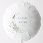 Elegant Earthy Greenery Personalised Names Date