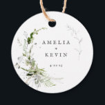 Elegant Earthy Greenery Personalised Names Date  Favour Tags<br><div class="desc">Completely customisable,  this design features elegant greenery that frames your details. Perfect for any beautiful event. This is part of my collection called "Earthy Greenery." Thank you for your support and interest in my design(s),  and be sure to visit my shop to see more of my designs.</div>