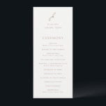 Elegant Earthy Neutral Script Monogram Wedding Program<br><div class="desc">Elegant wedding program featuring a classic design with your monogram in a script font along with your details in a traditional serif font.</div>