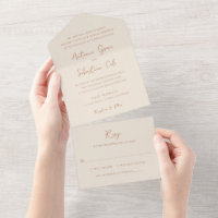 Elegant Earthy Neutrals Modern Wedding