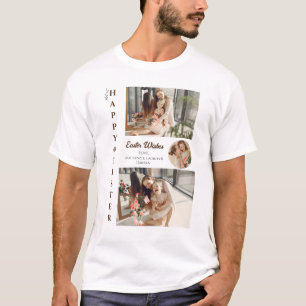 Elegant Easter Blessings Easter Eggs Family photo T-Shirt