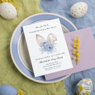 Elegant Easter Brunch Egg Hunt Invitation