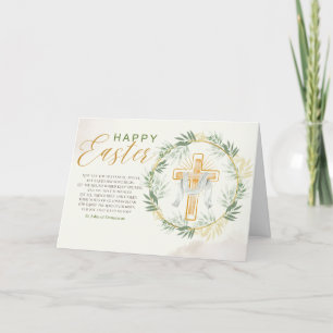 Elegant Easter Greeting Holiday Card