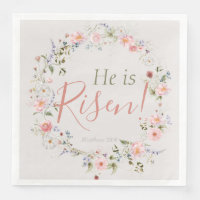 Elegant Easter He is Risen Inspirational