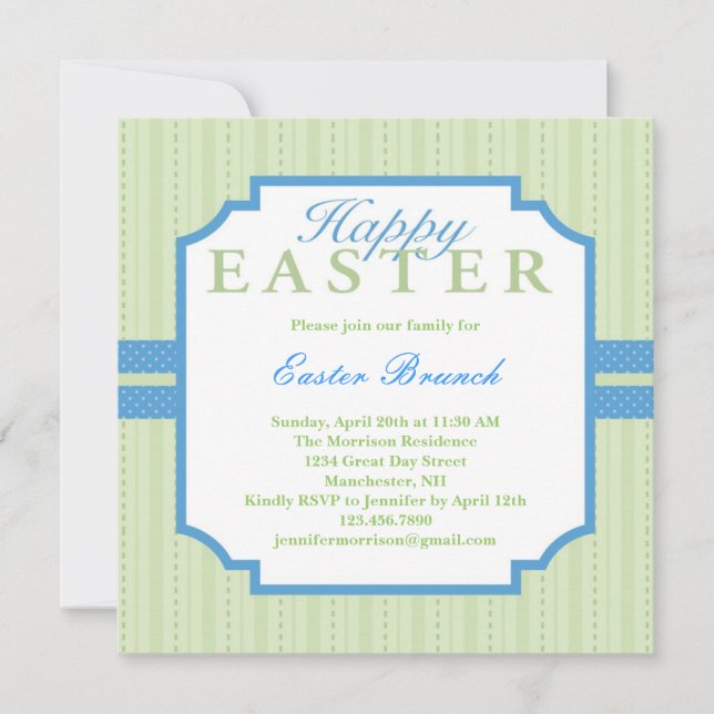 Elegant Easter Invitation (Front)