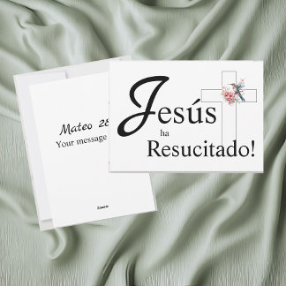 Elegant Easter "Jesús ha resucitado" Spanish Holiday Card