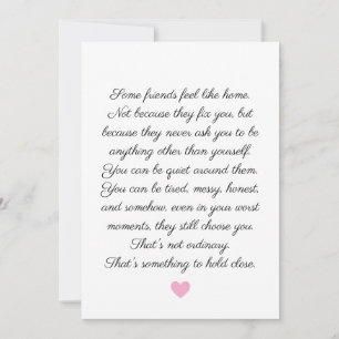 Elegant Easy Friendship Invitation