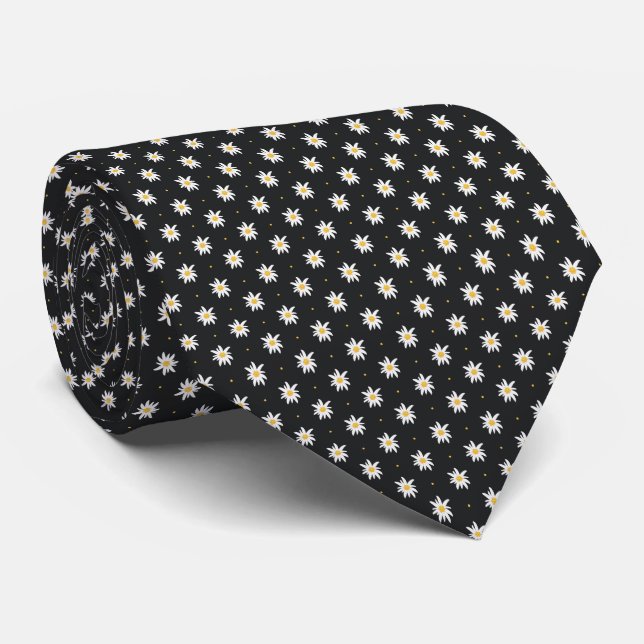 Elegant Edelweiss Tie (Rolled)