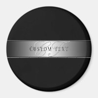 Elegant Editable Monogram Script Writing | Black